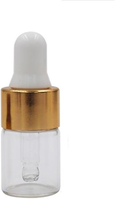 Wresty 2ml(5/8 Dram) Small Mini 15 Pcs Clear Glass Dropper Bottles Essential Oil Vials Travel Ref... | Amazon (US)