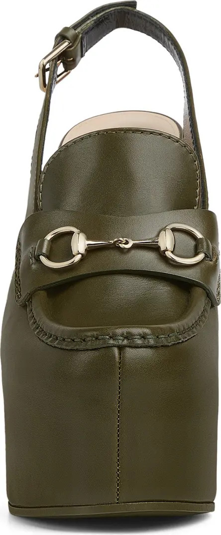 Gucci Horsebit Platform Slingback Loafer Pump (Women) | Nordstrom | Nordstrom