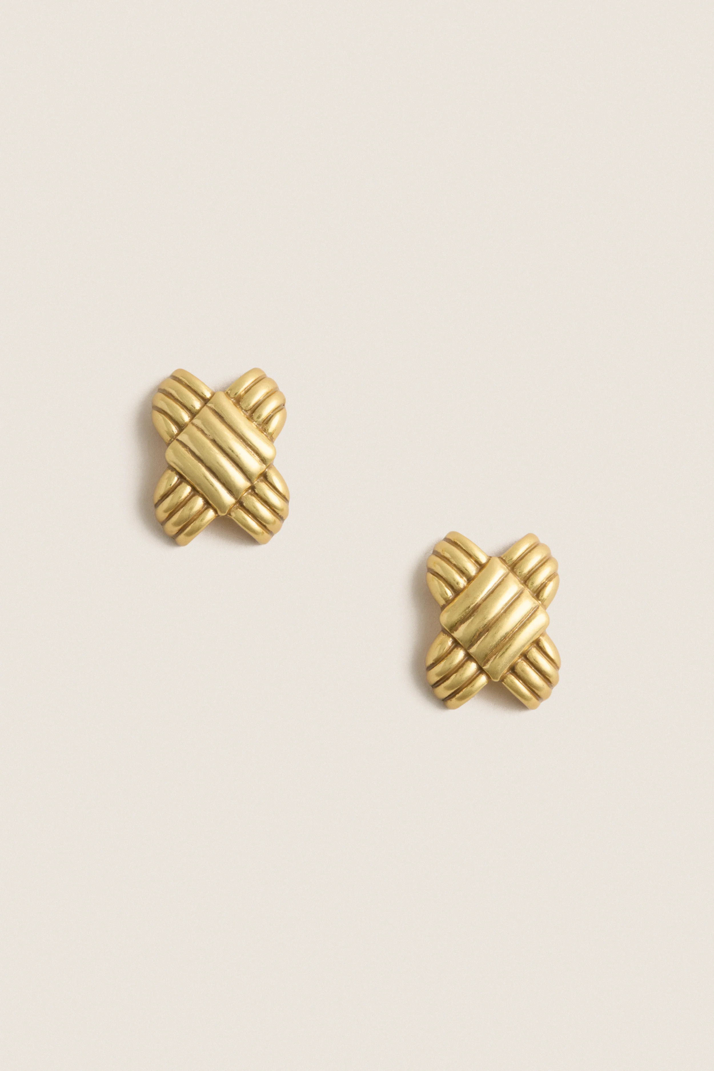 Gold Lattice Earrings | Tuckernuck (US)