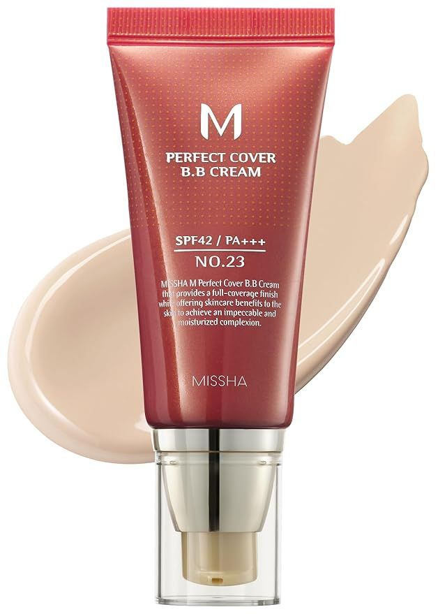 MISSHA M Perfect BB Cream No.23 Natural Beige for Light with Neutral Skin Tone SPF 42 PA +++ 1.69... | Amazon (US)