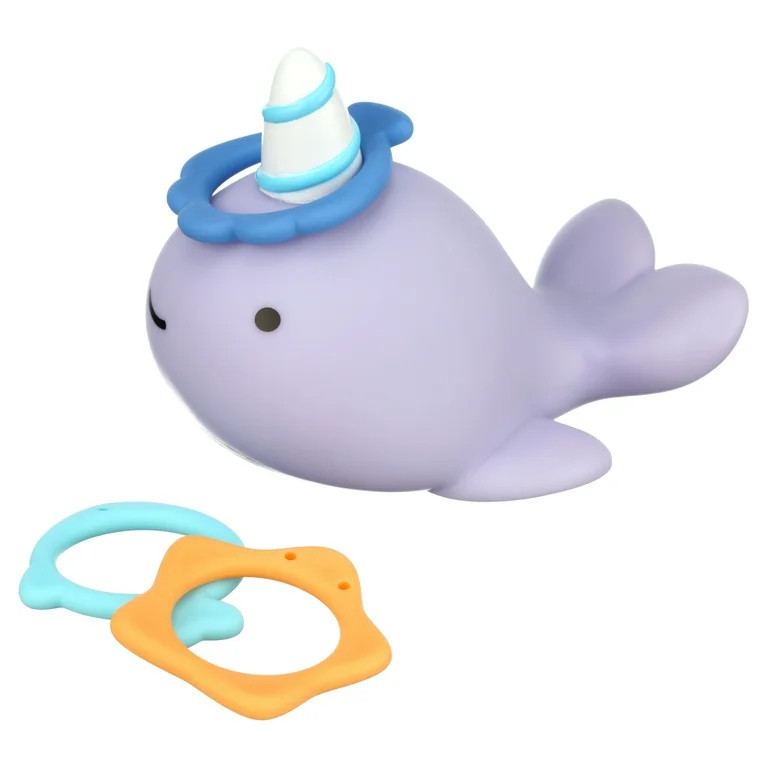 Skip Hop Baby Bath Toy, Zoo Narwhal Ring Toss | Walmart (US)