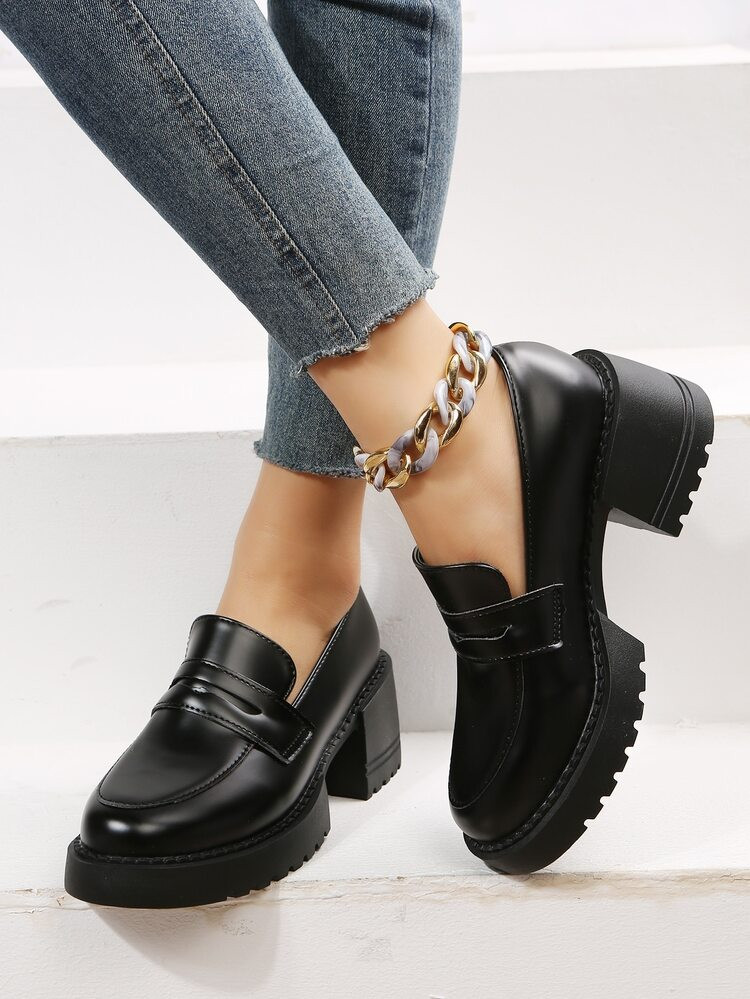 New
     
      Slip On Platform Loafers | SHEIN