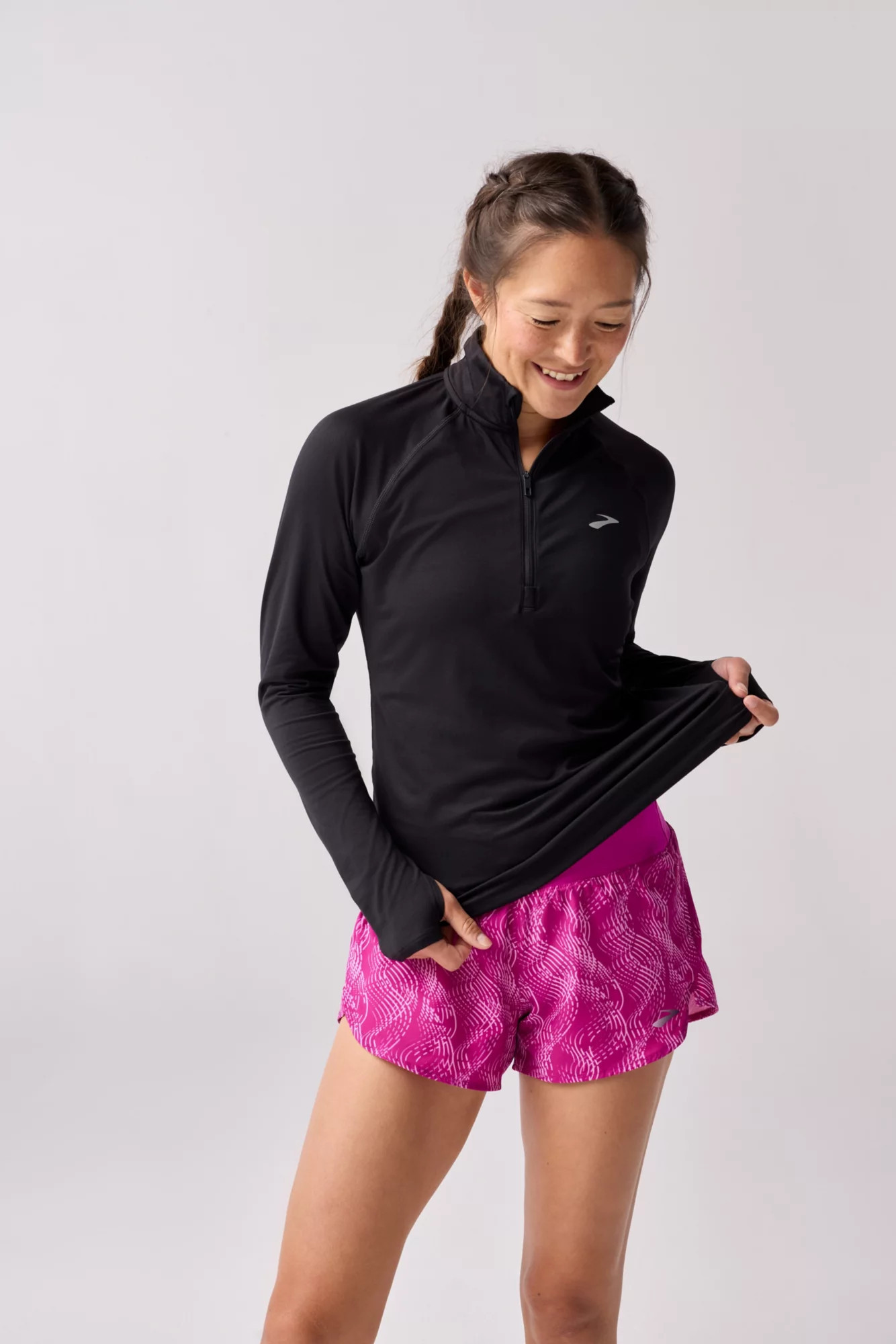 Brooks Women's Dash 1/2 Zip 3.0, Medium, Black | DICK'S Sporting Goods
