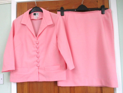 Vintage mod / 60s crimplene skirt suit size 12  ( AA400B0X ) | eBay UK