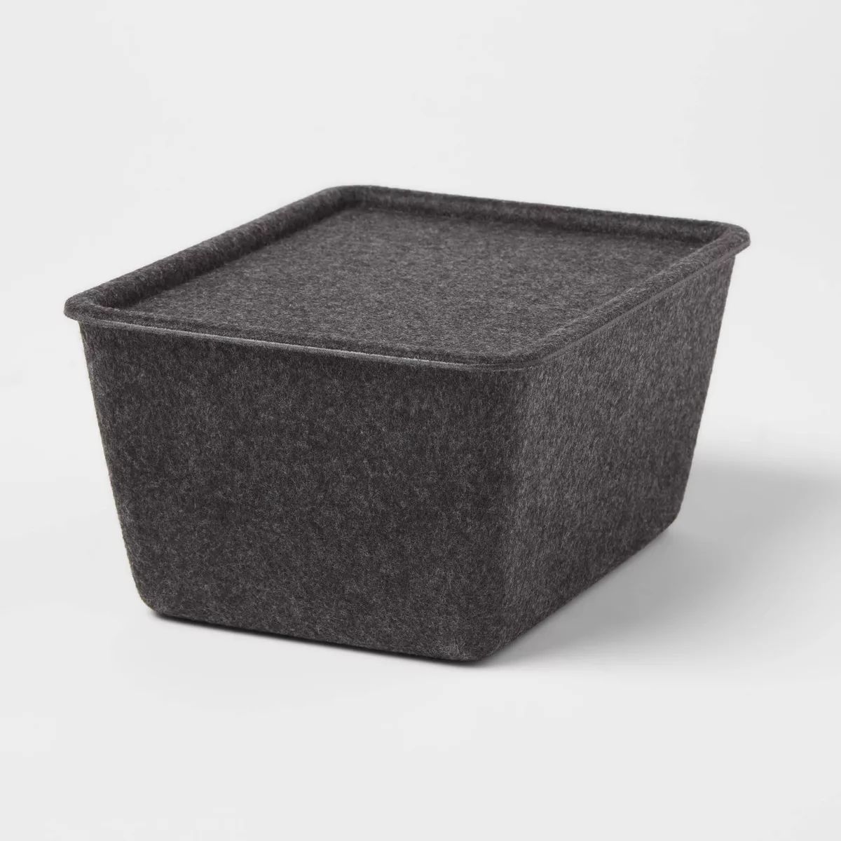 Lidded Felt with Lid Charcoal - Brightroom | Target