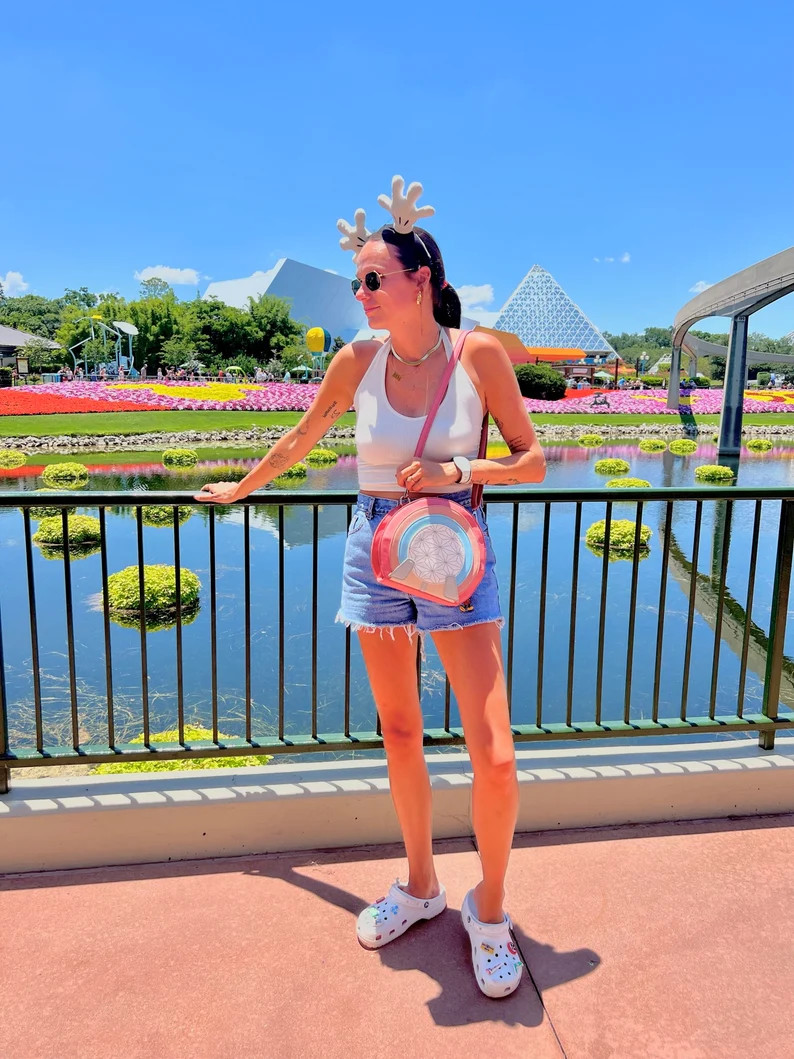 Epcot Themed Designer Faux Leather Bag - Etsy | Etsy (US)