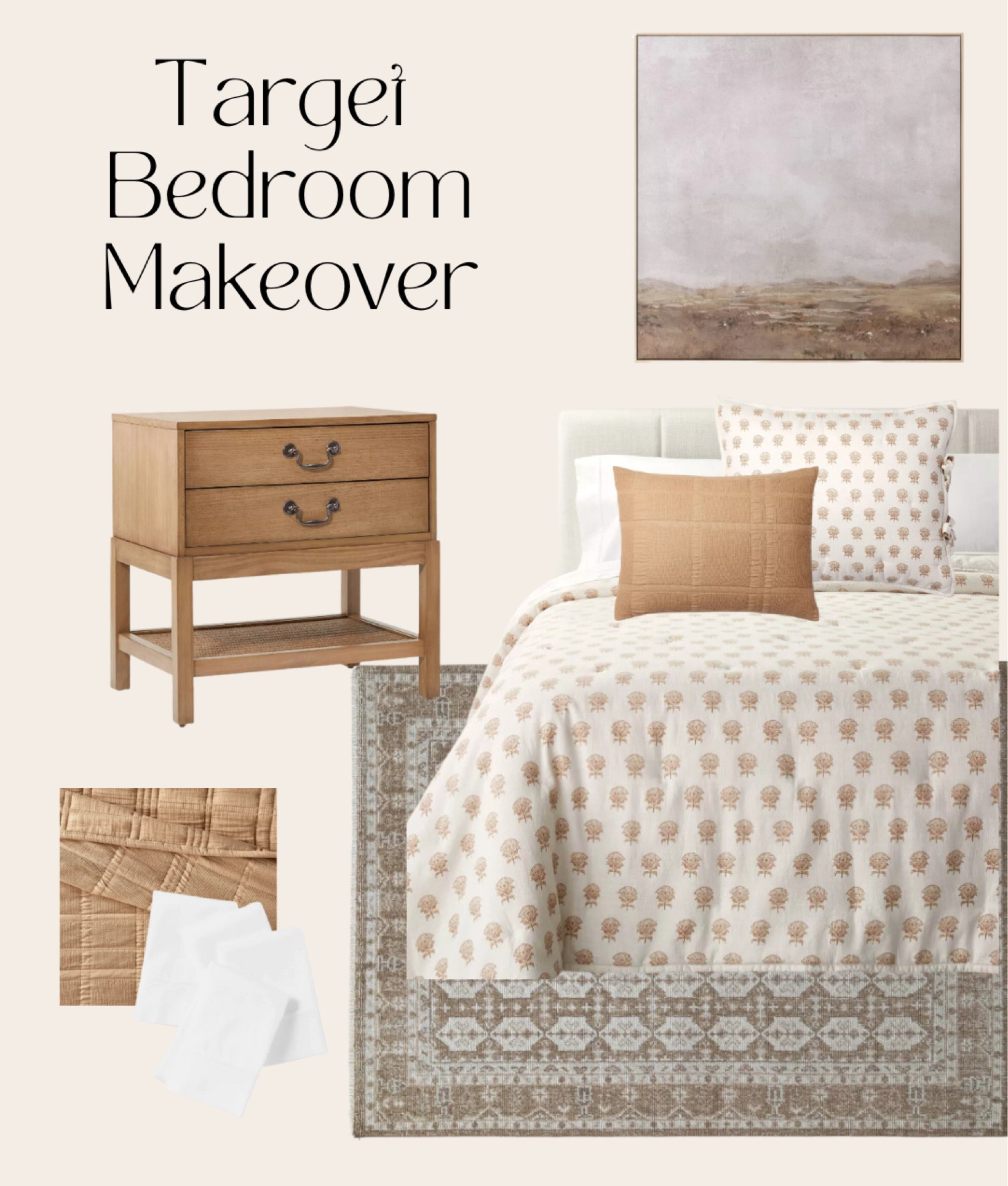 Affordable bedroom makeover from Target 🤍🤌🏻 

Home decor bedroom decor neutral vintage style rustic target finds 

#LTKSeasonal #LTKhome #LTKfindsunder100