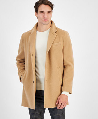 Men's Wool-Blend Car Coat | Macy's