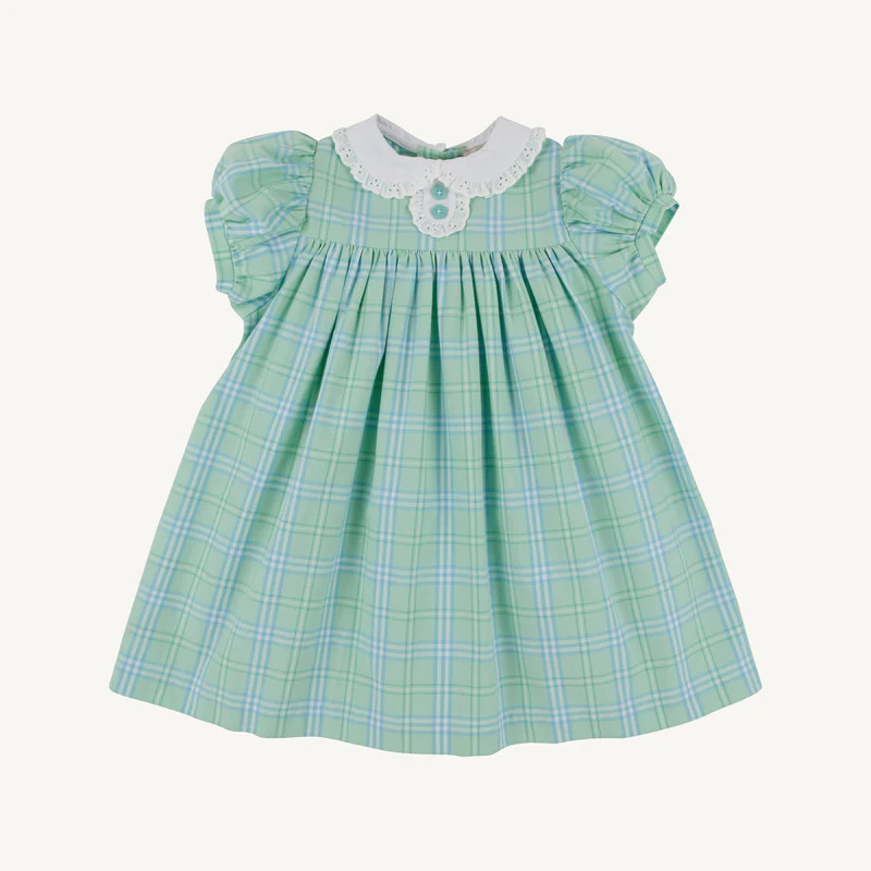 Mary Dal Dress - Pelham Bay Plaid (Green) | The Beaufort Bonnet Company