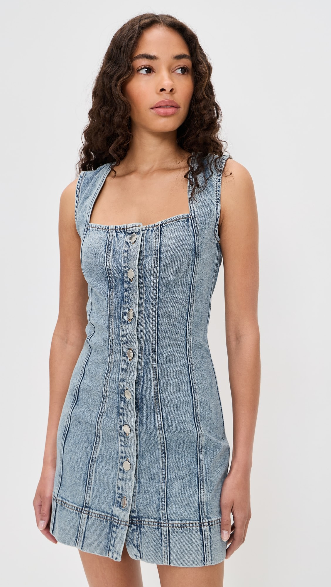 Mini Button Front Dress | Shopbop