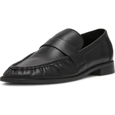 Steve Madden Ronie Leather Loafer in Black Leather at Nordstrom, Size 7 | Nordstrom