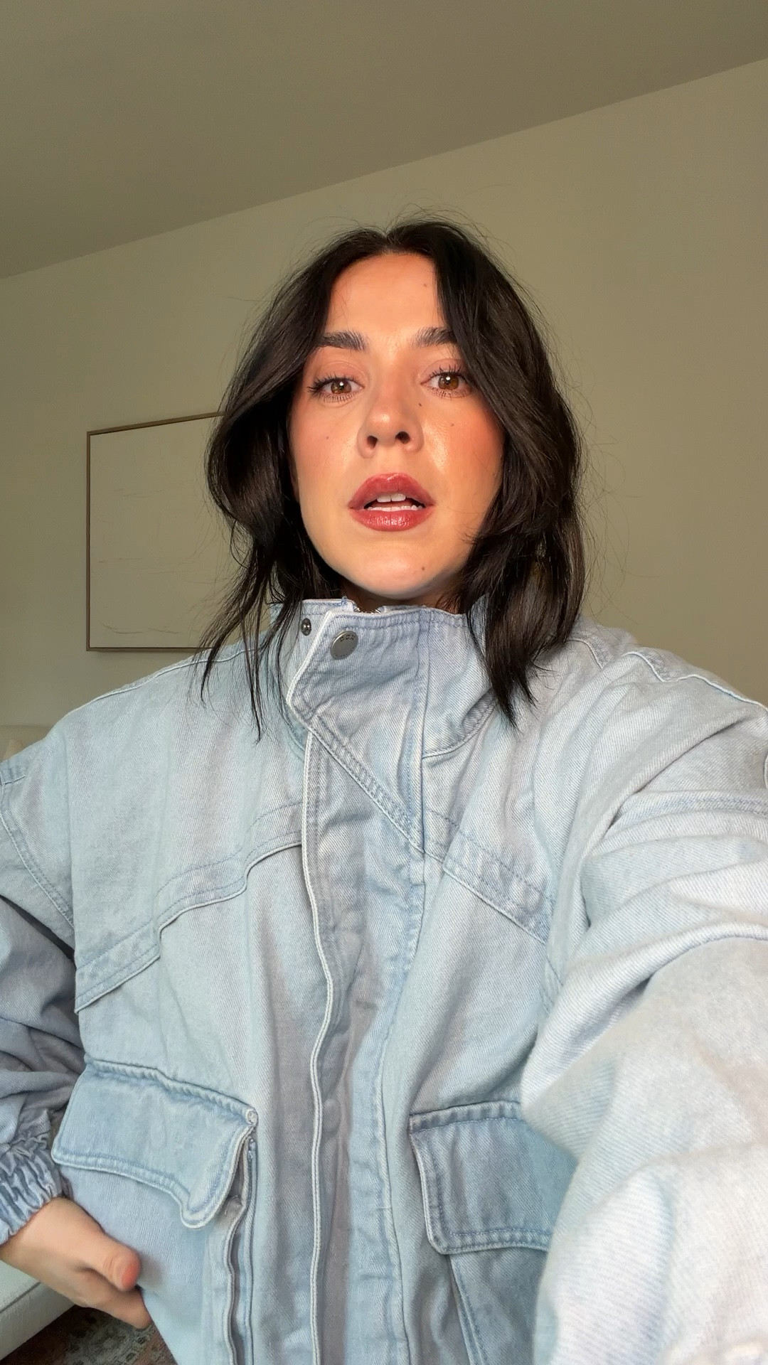 In a size L here but did change for M, it’s running huge! Spring jacket. 

#LTKMidsize #LTKmomlife #LTKSpringSale