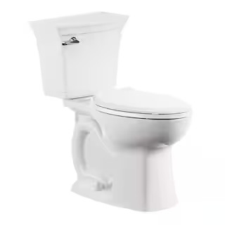 American Standard Rumson 2-Piece 1.28 GPF Single Flush Elongated Toilet in White Seat is Included... | The Home Depot
