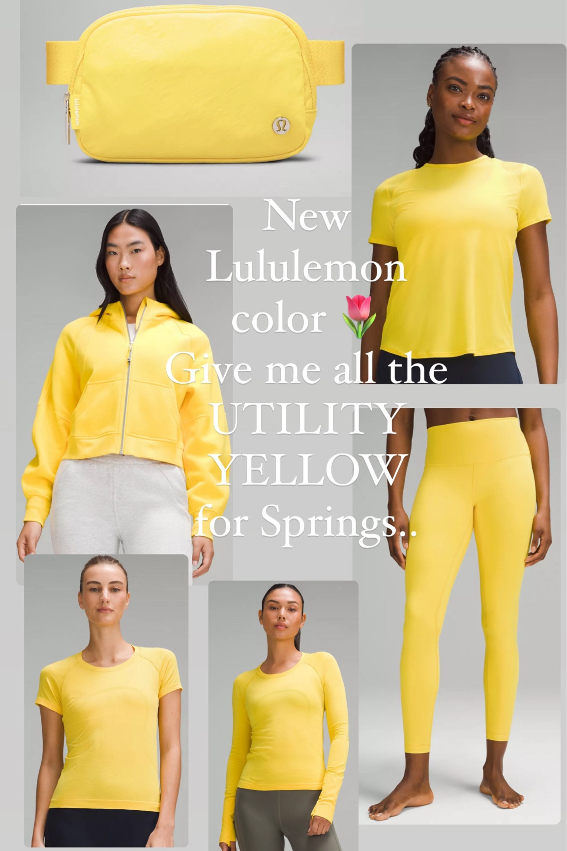 🌷 #hocspring color at #lululemon: 
UTILITY YELLOW 💛💛💛

#LTKfitness