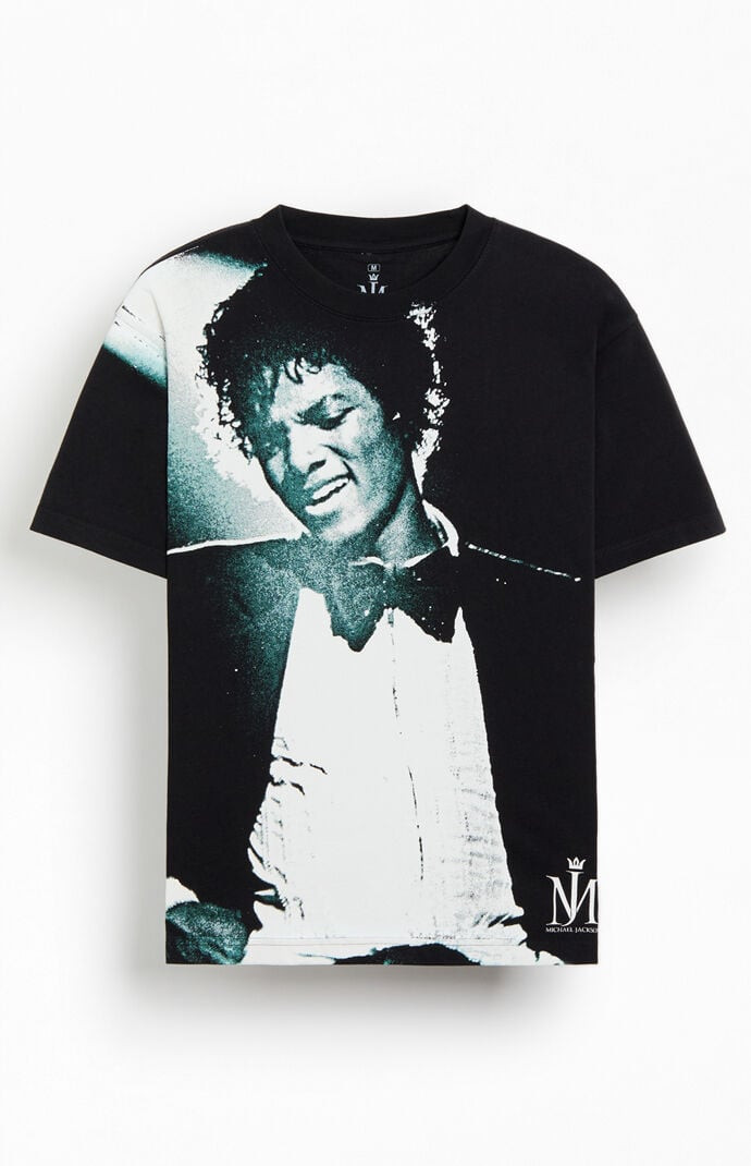 Men's Michael Jackson Figure T-Shirt in Black - Size XL | PacSun