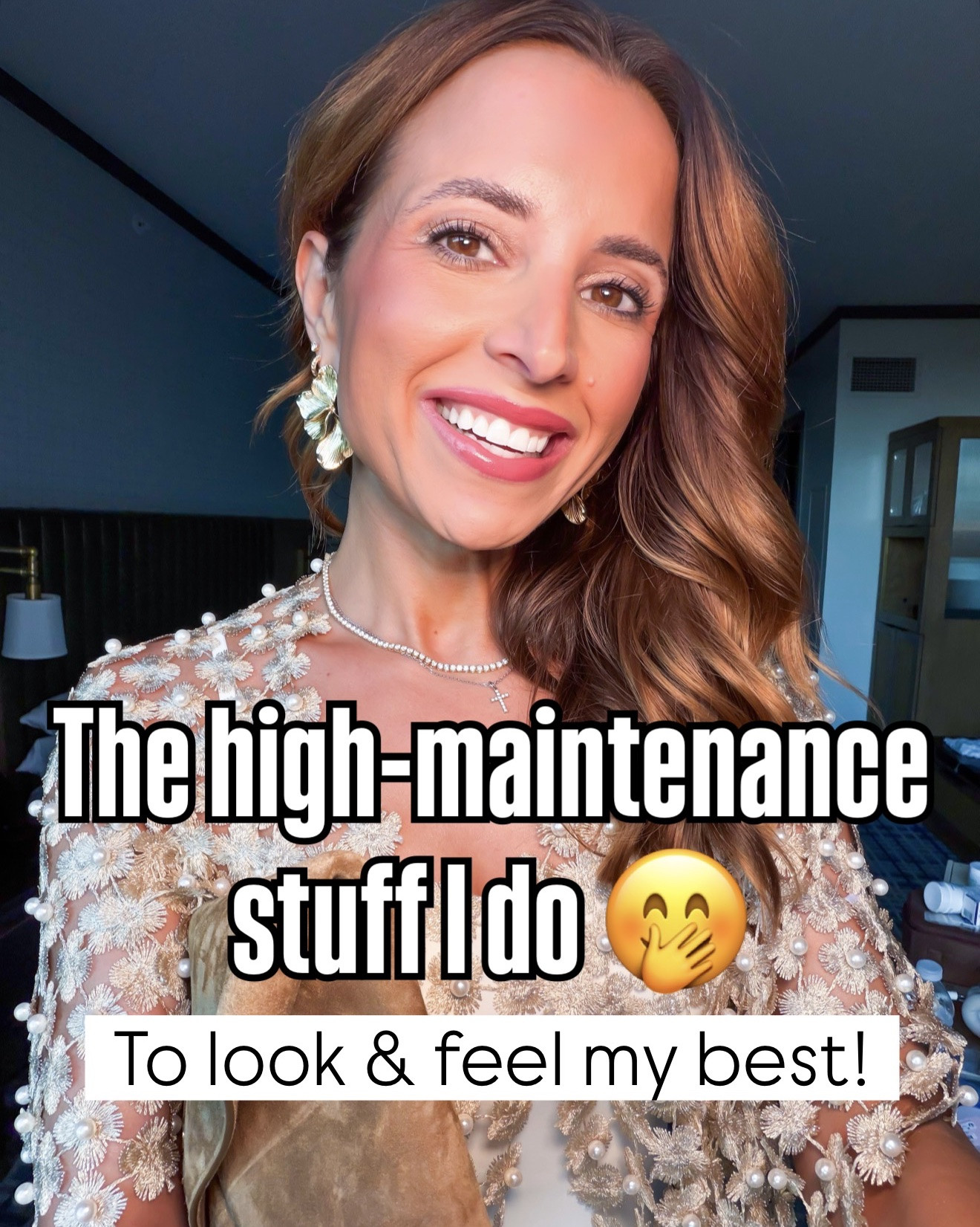 Here are some of the high maintenance things I do to look and feel my best! Anti aging hacks. I love these eye patches and gentle exfoliation serum! Bronzing stick in color ‘tan trick’. My lip plumping mask I sleep in every night. I love this eucalyptus shower spray. African net sponges in the shower every day. This is one of the best vibration plates on the market! Matching luggage sets. I use this foot stick on my heels every single night for smooth feet. Love my sneaker spray. Less-toxic self tanners. I use this HA body serum and body oil combo every night before bed!

BOTOX: I go every 3-3.5 months and do the majority of units in my forehead where my muscles are most dominant + some in my crows feet area! 
MICRONEEDLING: I’ve tried SO many different systems but I personally love SkinPen! SkinPen is a type of microneedling. I would find someone on your area who does that. You typically need 4-6 sessions to get the results you’re after and can usually purchase a series of 3 to save a little $$ overall. You space them out a month or so in-between treatments. After you’re done with that initial 4-6 treatments - you can usually move to maintenance (maybe for you that’s twice a year - everyone is different). SkinPen is actually more budget friendly than other systems too. Microneedling RF is all the rage but I would personally stay away from it because it can inadvertently target fat in your face and I don’t have a lot of fat to begin with so I don’t want them to accidentally blast that. You are red for 24-48 hours and can wear makeup after 48 hours so recovery isn’t bad at all!

#LTKmorningroutine #LTKBeauty #LTKgrwm #LTKselfcare #LTKmorningroutine #LTKBeauty