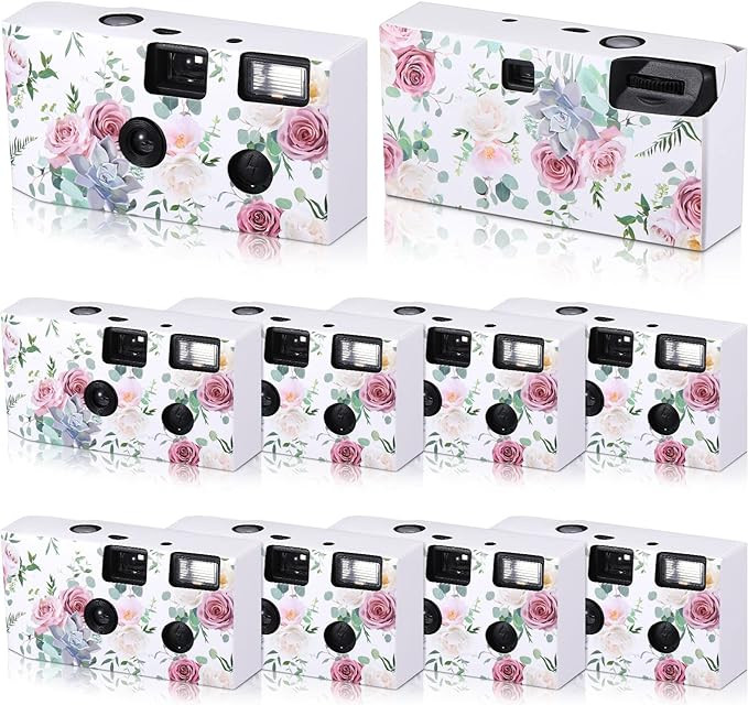 10 Pack Disposable Camera for Wedding Bulk, 34mm Single Use Camera Bulk with Flash Disposable Cam... | Amazon (US)