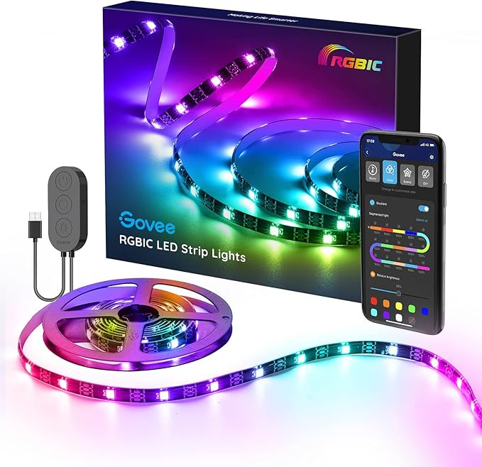 Govee TV LED Backlight with APP Control, Music Sync, Scene Modes, 6.56FT with RGBIC Color Changin... | Amazon (US)