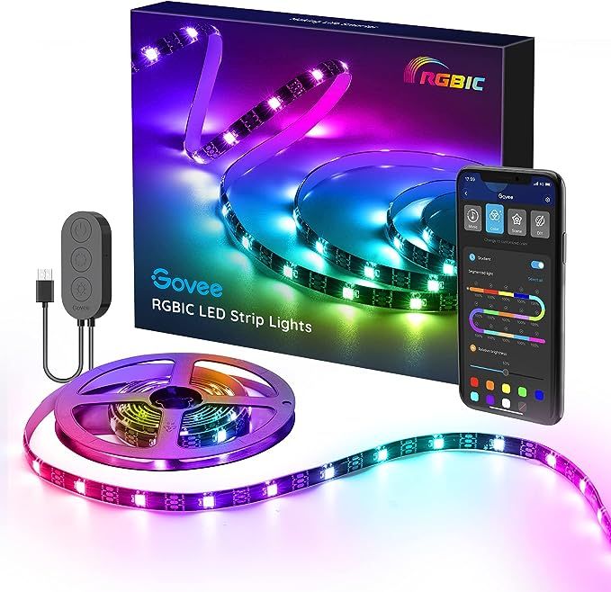 Govee TV LED Backlight with APP Control, Music Sync, Scene Modes, 6.56FT with RGBIC Color Changin... | Amazon (US)