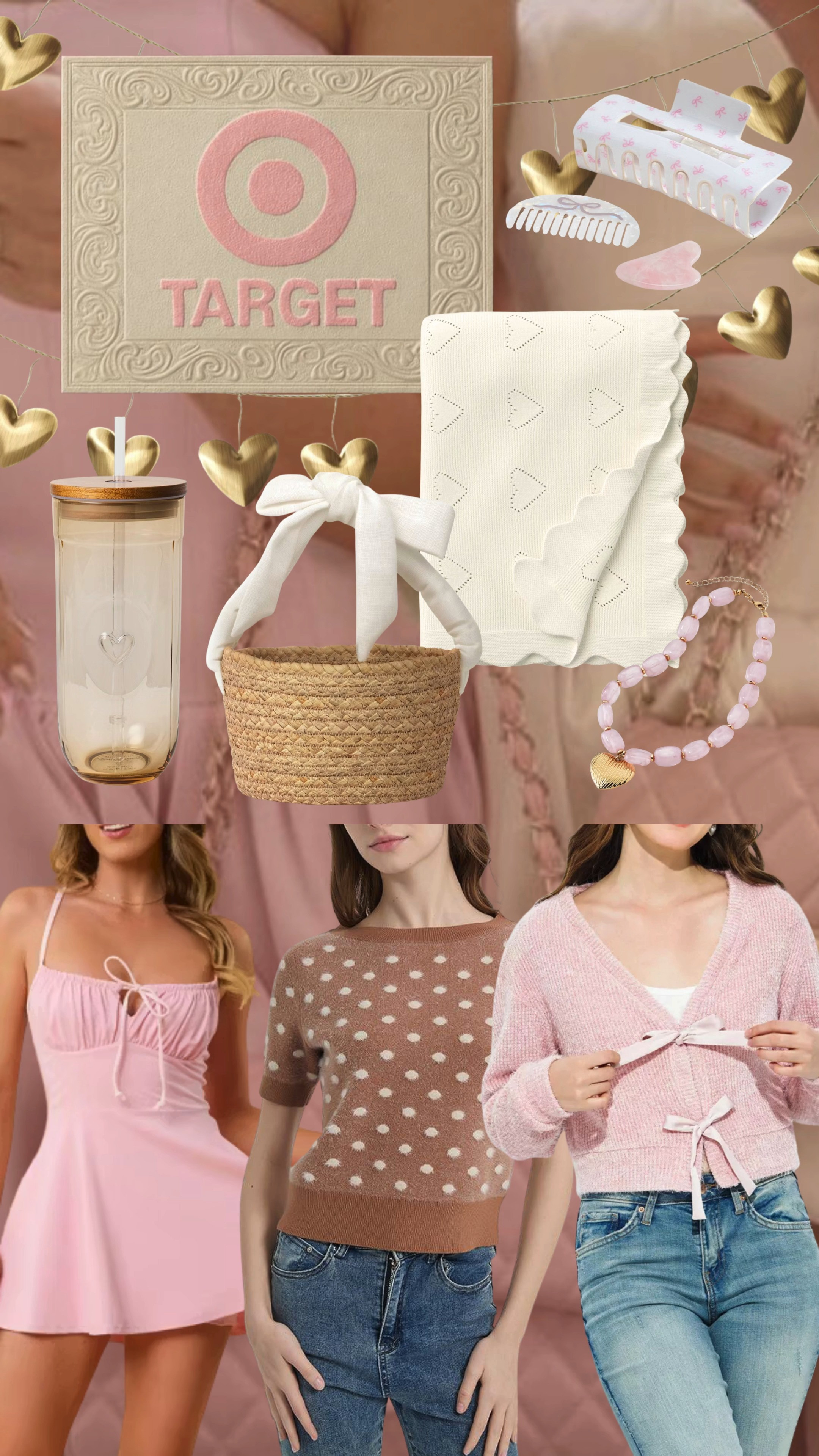 Target Valentine's Day 🤍

Hair clip, knit blanket, bow sweater, beaded necklace, polkadot sweater, target fashion, target outfits, dress 

 #LTKValentine #LTKootd #LTKSeasonal