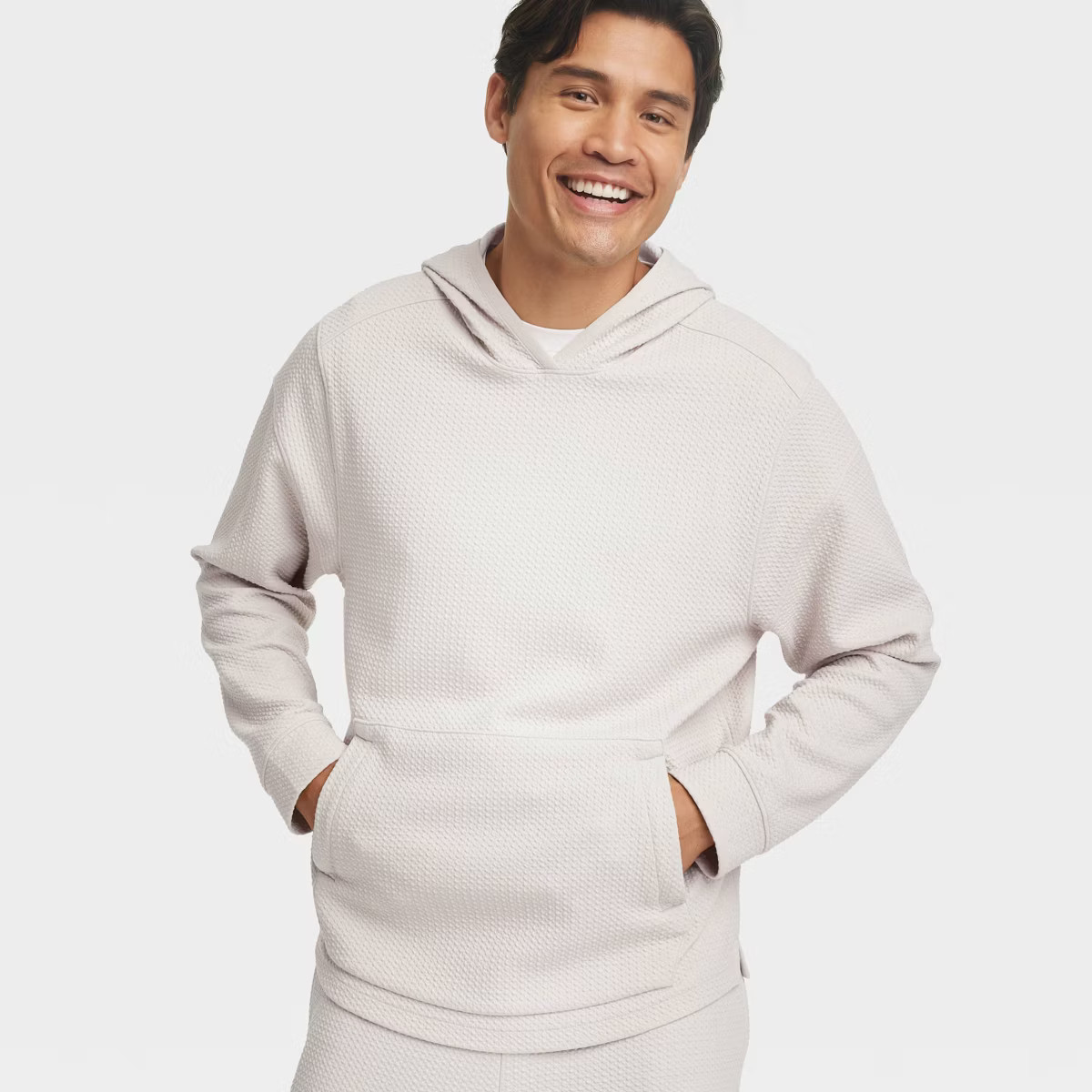 Men's Textured Fleece Hoodie - All in Motion™ | Target
