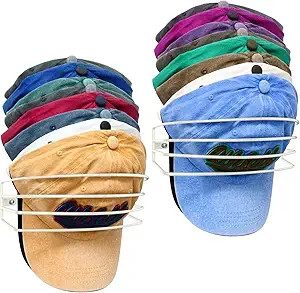 Fikoksol Hat Rack for Wall and Door, [2-Pack] Metal Hat Organizers for Baseball Caps Storage Hold... | Amazon (US)