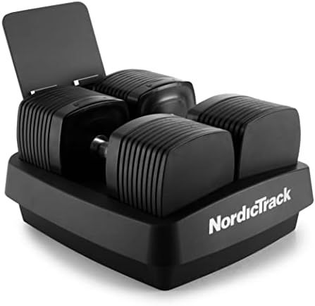 NordicTrack 50 Lb iSelect Adjustable Dumbbells, Works with Alexa, Sold as Pair | Amazon (US)