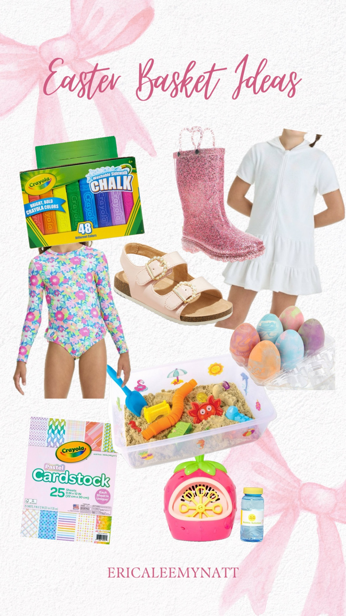 What I got the girls for Easter! Clutter-free Easter basket ideas 🐰

I always do:
-A new swimsuit or coverup
-Rainboots
-Chalk
-Art supplies/crafts
-Bubbles/outdoor toys
-Something fun like a sensory bin
-Dye free treats/candy



#LTKKids #LTKSeasonal #LTKFamily