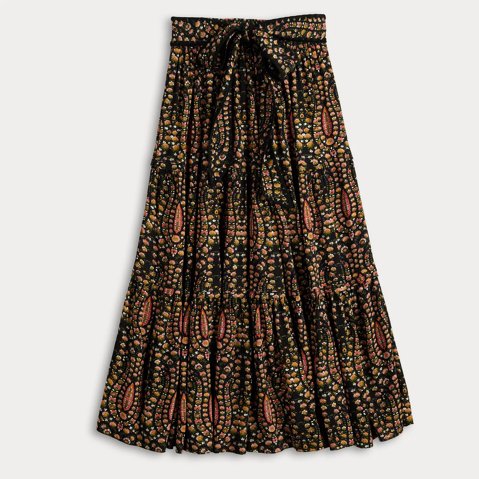 Women's Farmers Market Printed Flare Tiered Maxi Skirt | Kohl's