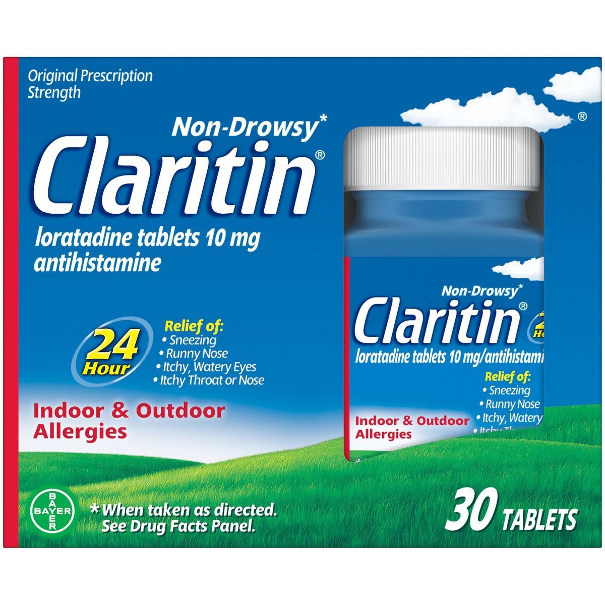 Claritin Allergy Relief 24 Hour Non-Drowsy Loratadine Tablets | Target