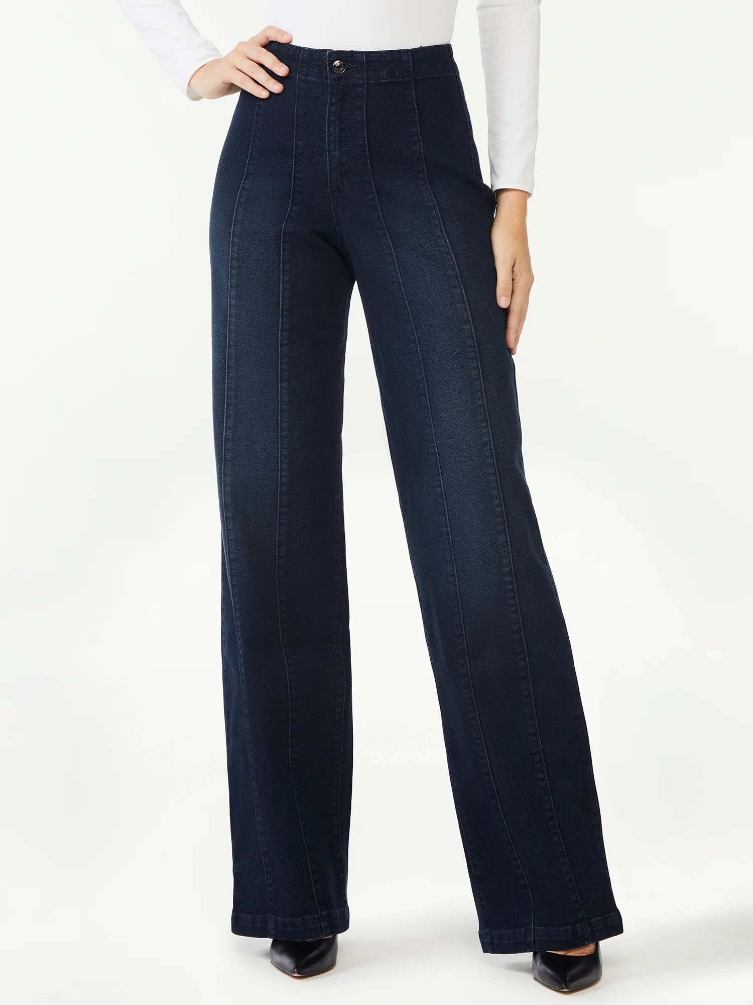 Sofia Jeans Women's Diana High Rise Palazzo Wide Leg Jean | Walmart (US)
