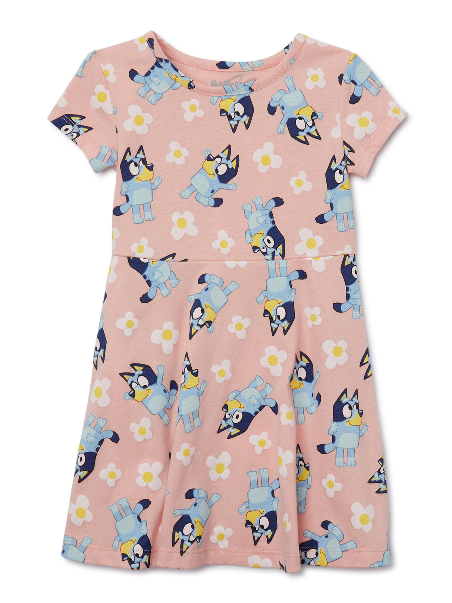 Bluey Toddler Girl Print Skater Dress, Sizes 12M-5T | Walmart (US)