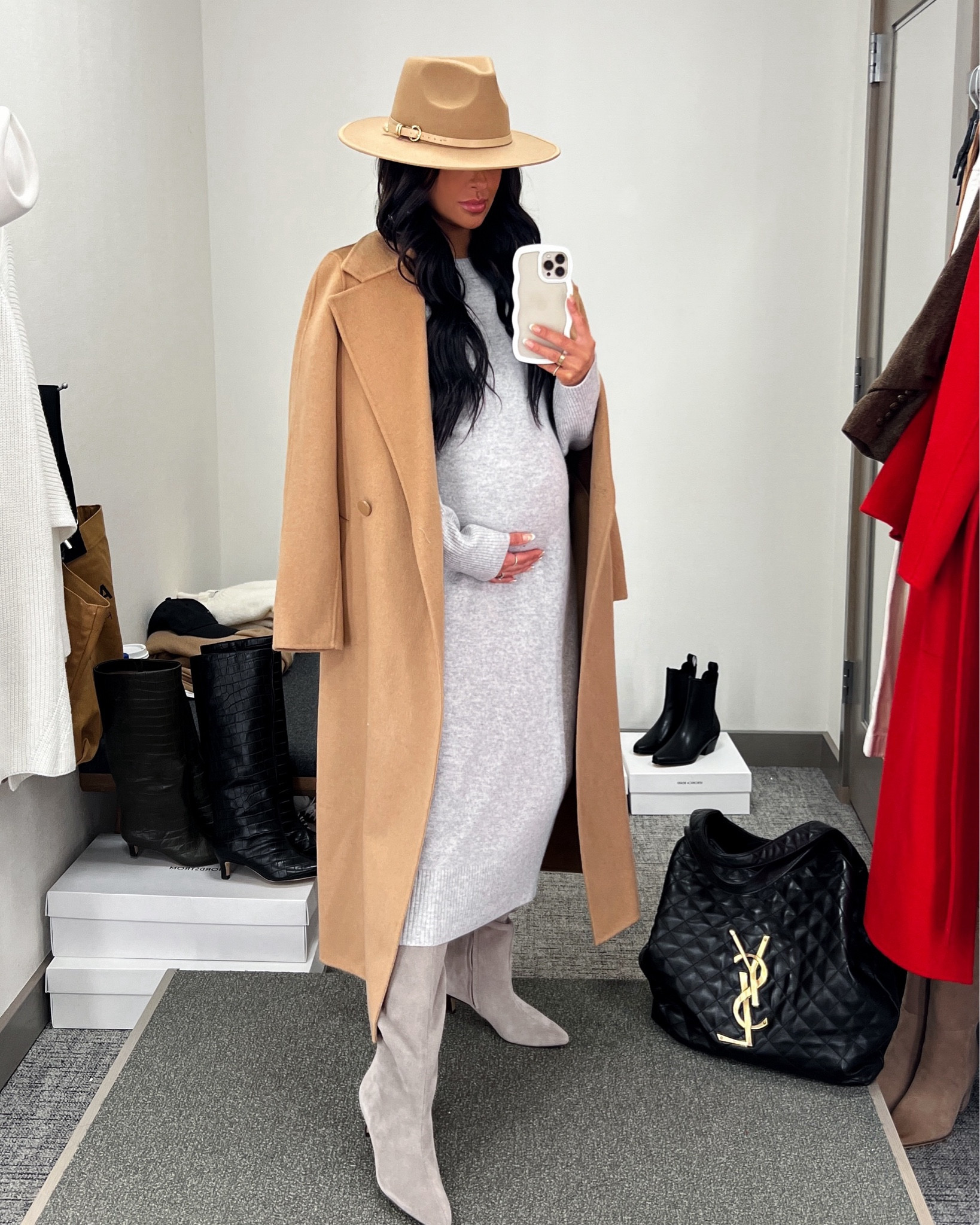 Nordstrom anniversary sale outfit / NSALE style picks
Reiss camel coat 
Nordstrom wool and cashmere sweater dress
Nordstrom gray knee high boots 
Nordstrom wool hat

#LTKxNSale #LTKStyleTip #LTKSeasonal