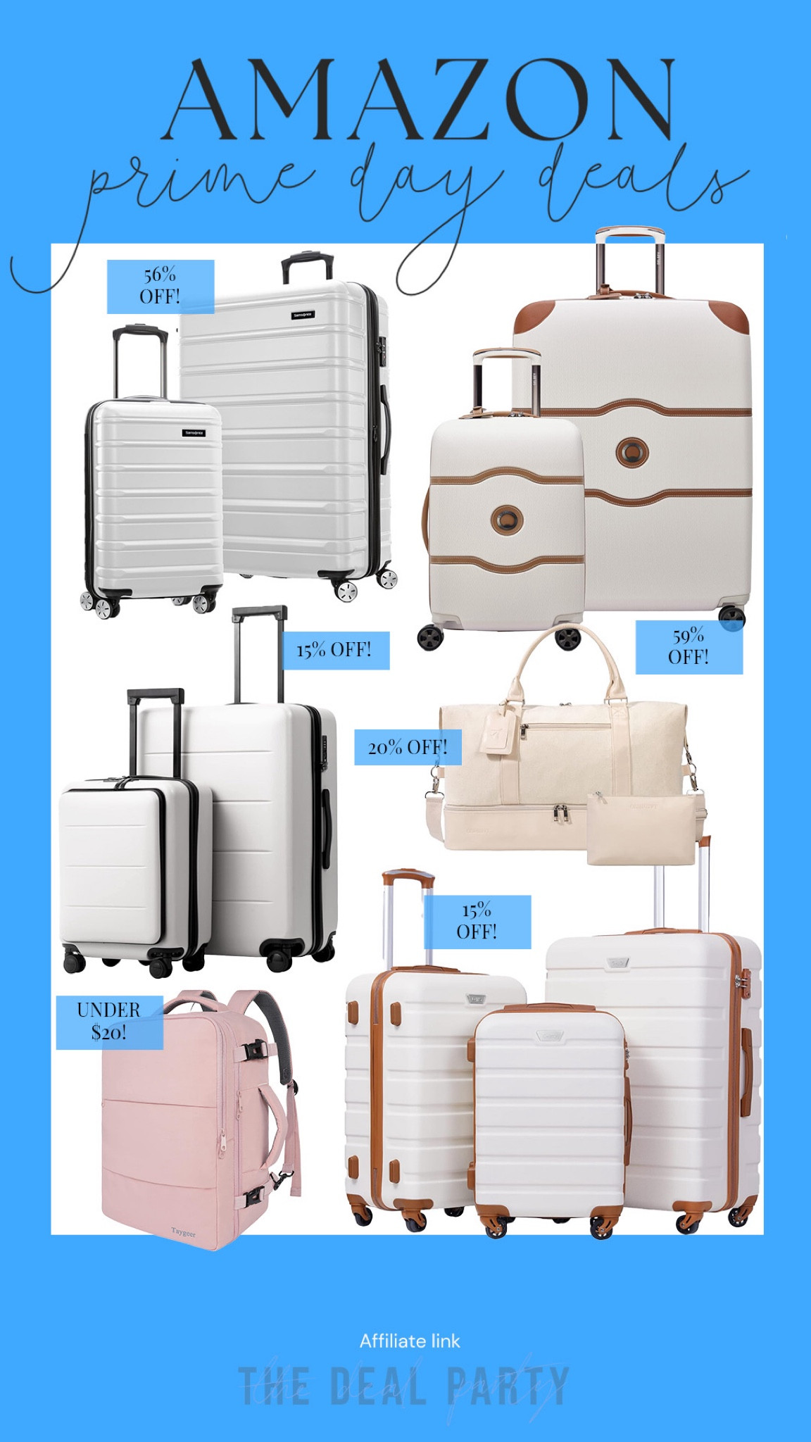 Amazon prime day deals | prime day luggage deals | Amazon luggage | Amazon travel essentials 

#LTKFindsUnder100 #LTKSaleAlert #LTKTravel