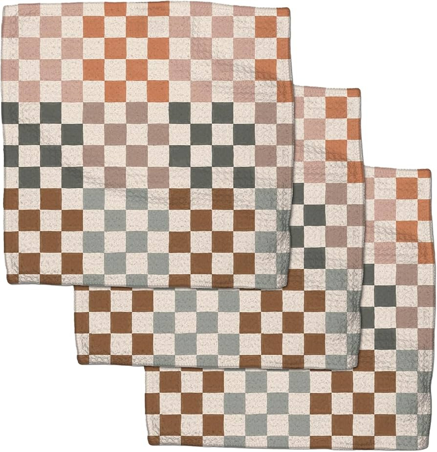 GEOMETRY Kitchen Dish Cloths - Quick Dry Dishcloths for Kitchen - Premium Dish Rags with Geoweave... | Amazon (US)