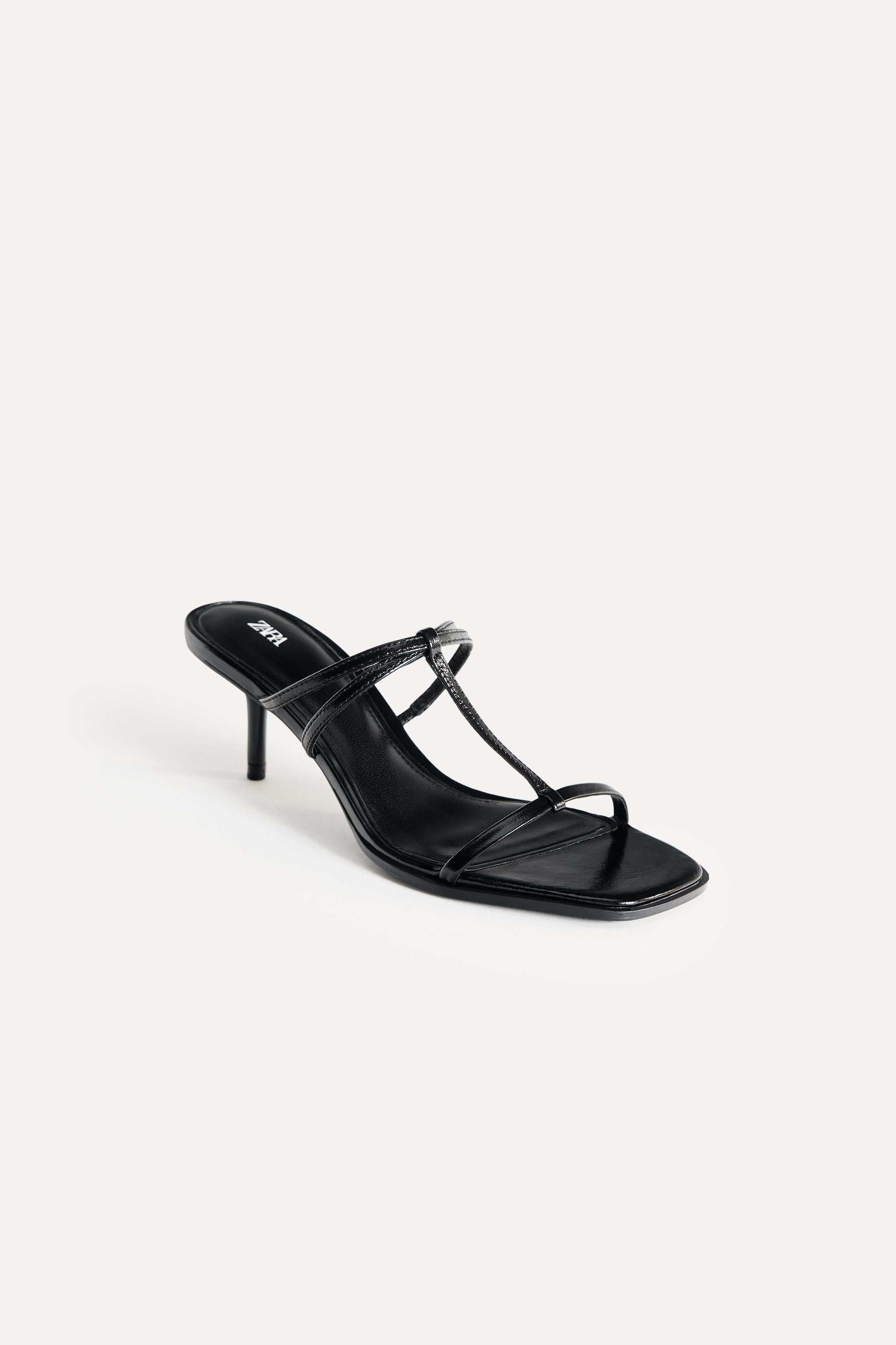 LEATHER STRAPPY SANDALS 50TH ANNIVERSARY | Zara UK
