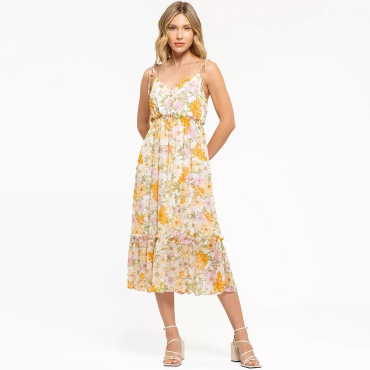 August Sky Women's Sleeveless Floral Maxi Dress | Target