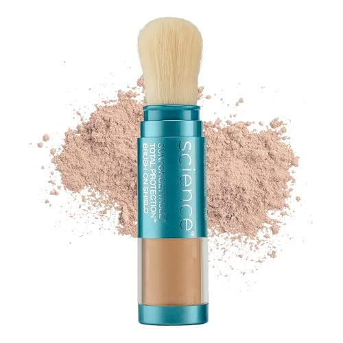 Colorescience Sunforgettable Total Protection Brush-On Sunscreen Mineral Powder for Sensitive Skin, Tan, 0.21 Oz (Pack of 1) | Amazon (US)