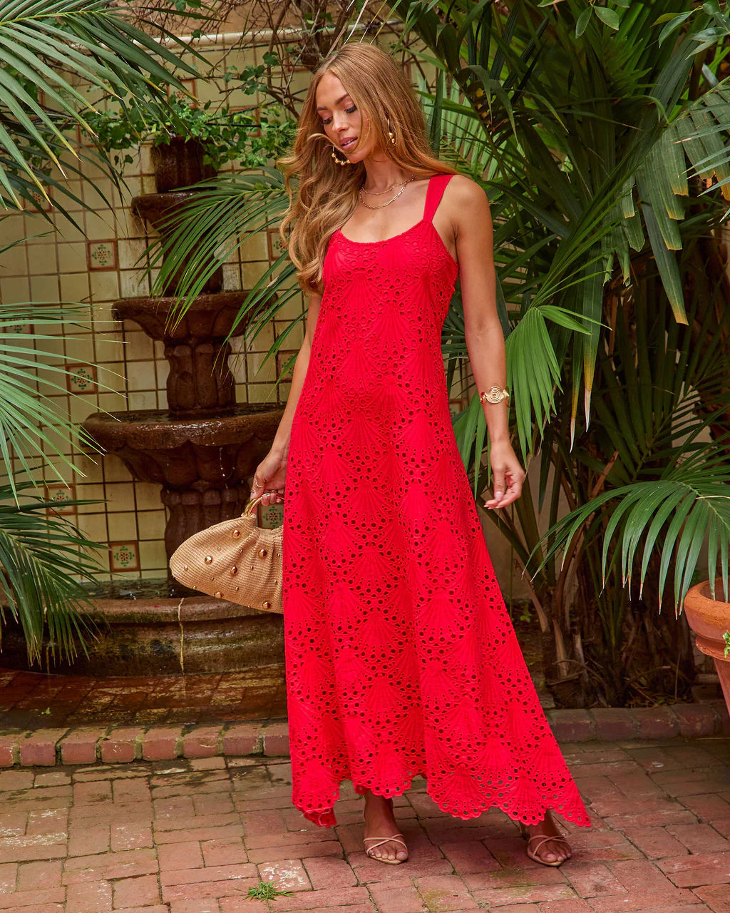 Ritual Moment Cotton Eyelet Maxi Dress | VICI