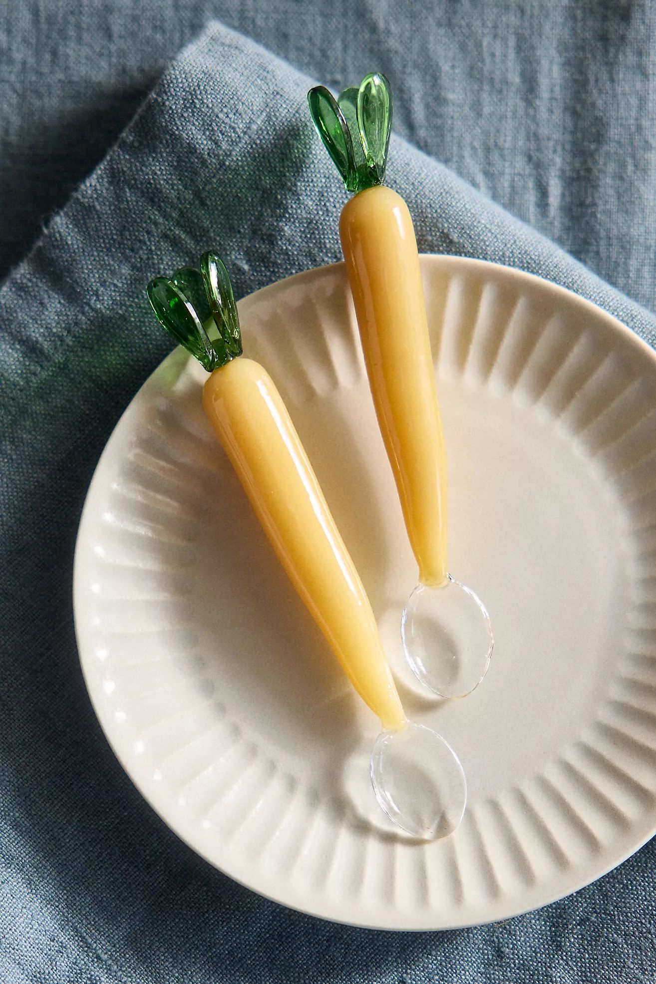 Carrot Glass Spoons, Set of 2 | Terrain