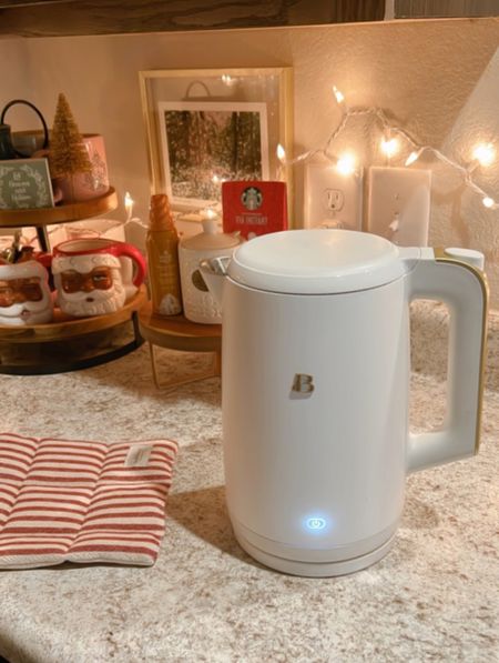 Electric white kettle Beautiful by Drew at Walmart ⚡️ 

#LTKhome #LTKHoliday #LTKGiftGuide