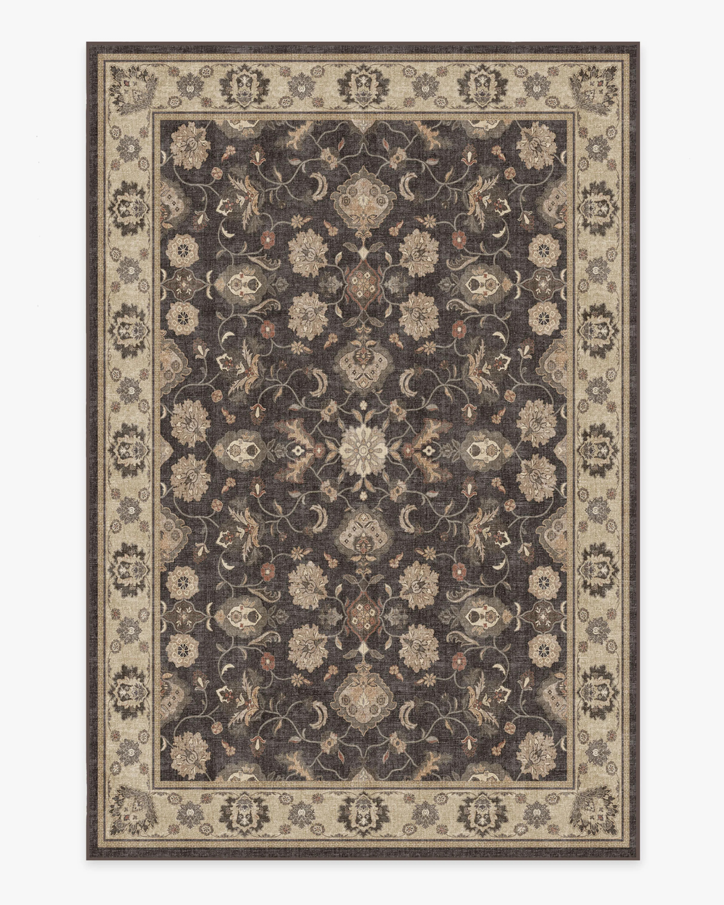 Odette Dark Wood Rug | Ruggable | Ruggable