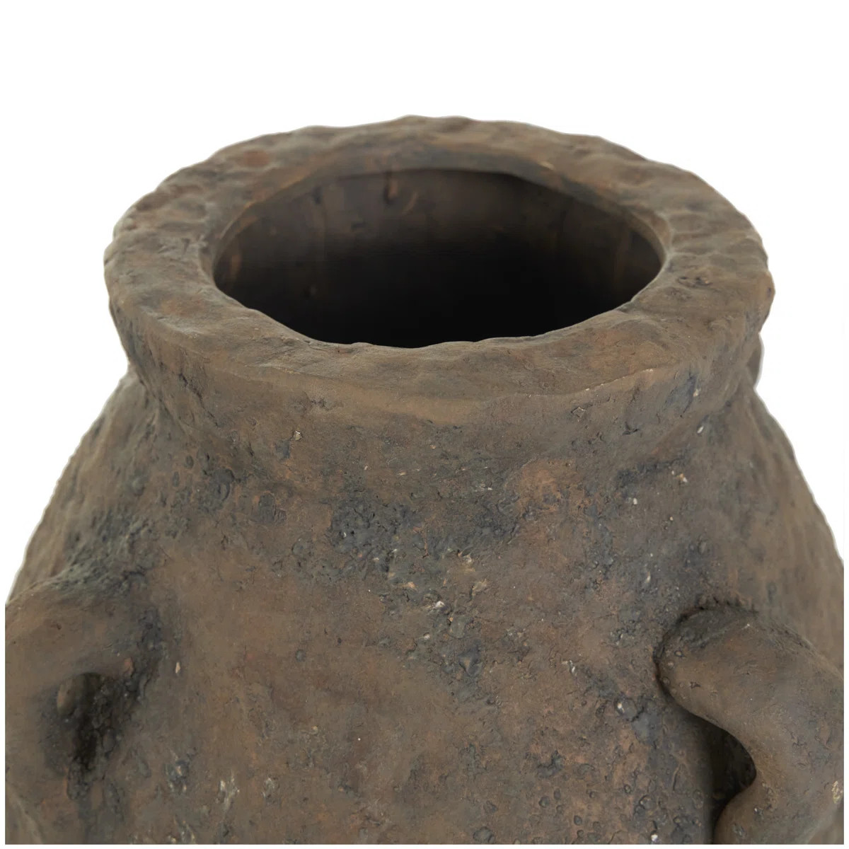 Ceramic Handmade Textured Decorative Vase with Four Handles | Wayfair North America