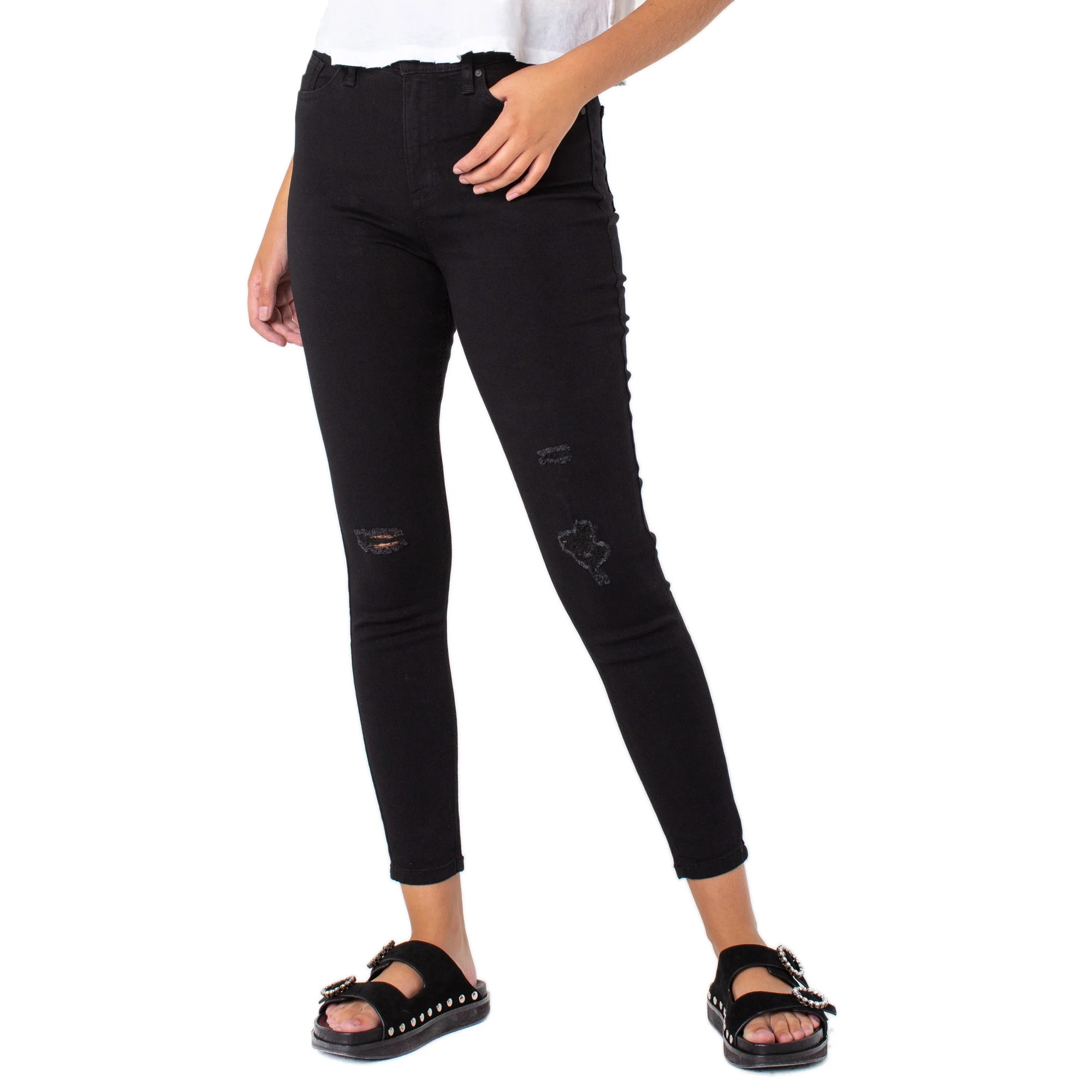 Celebrity Pink Junior Women's High Rise Ankle Skinny Jean 28" | Walmart (US)