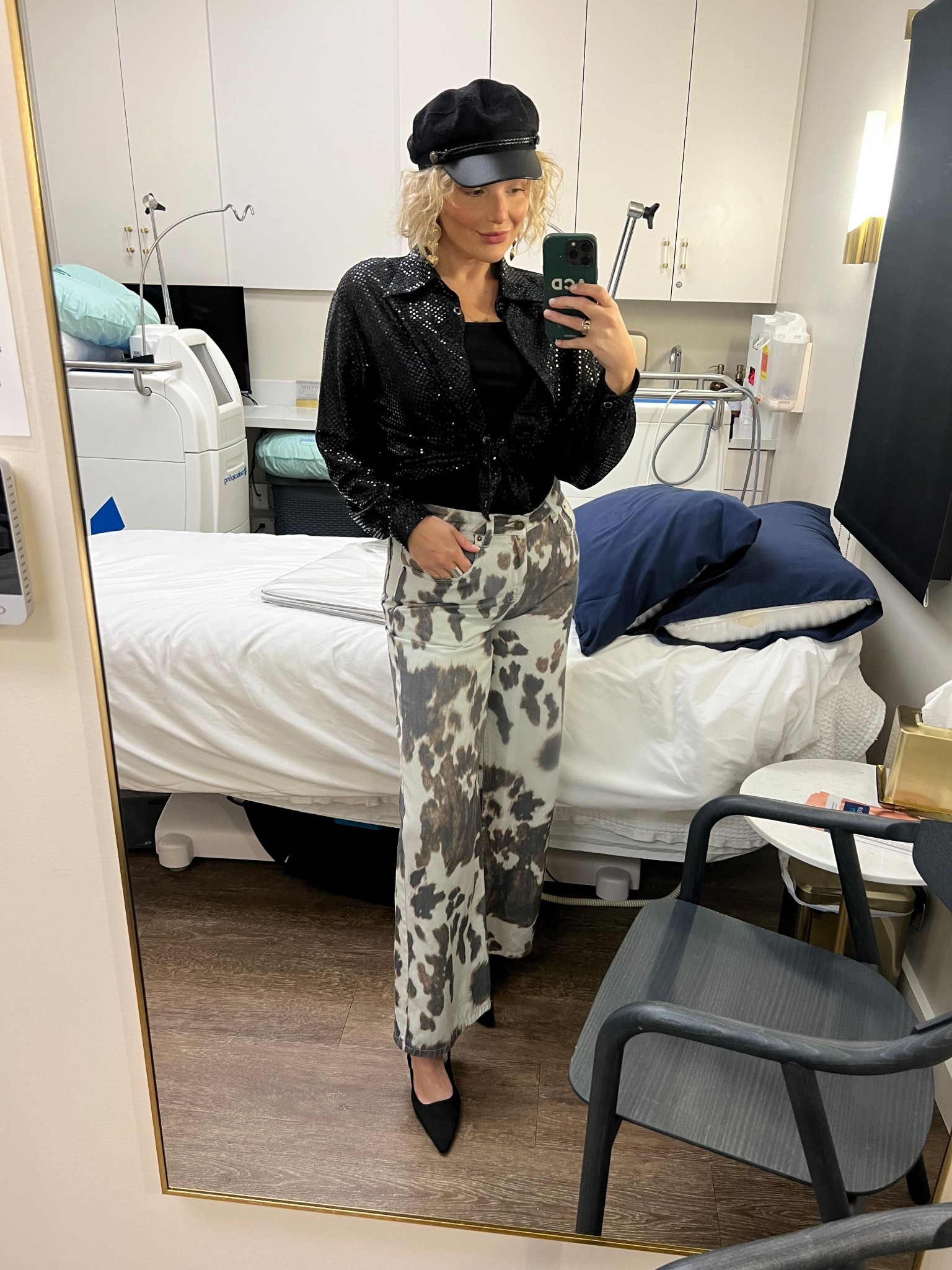 OOTD August 14. Cow print jeans. Sparkly top & slung back heels 

#LTKWorkwear #LTKStyleTip #LTKFindsUnder50