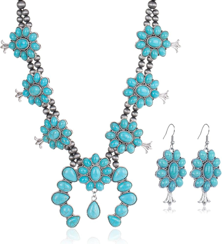 Rustic Couture's Western Jewelry Set for Women Cowgirl Vintage Western Necklace Earring | Amazon (US)