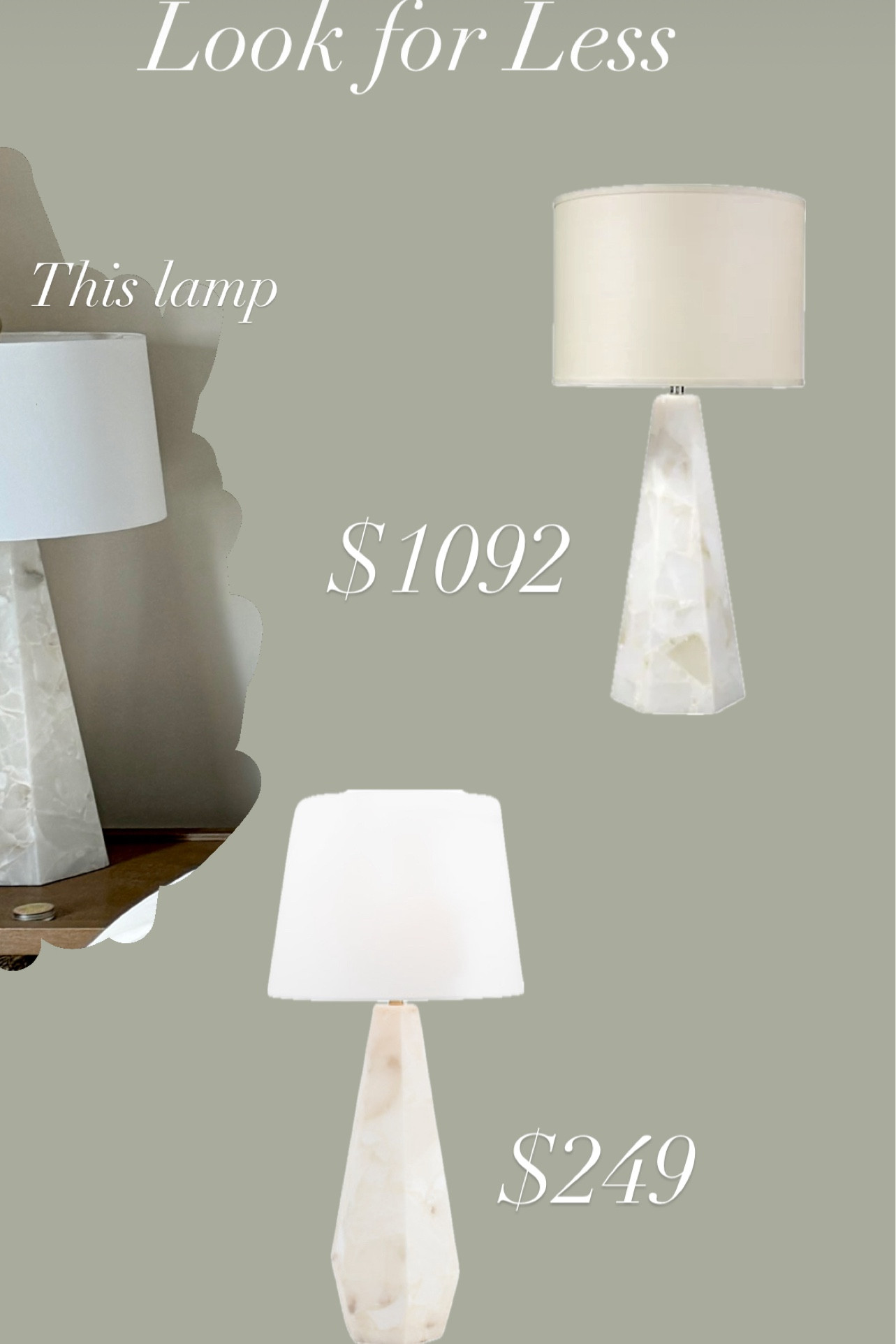 Alabaster Lamp Look for Less🩷

#LTKHome #LTKStyleTip #LTKFallSale