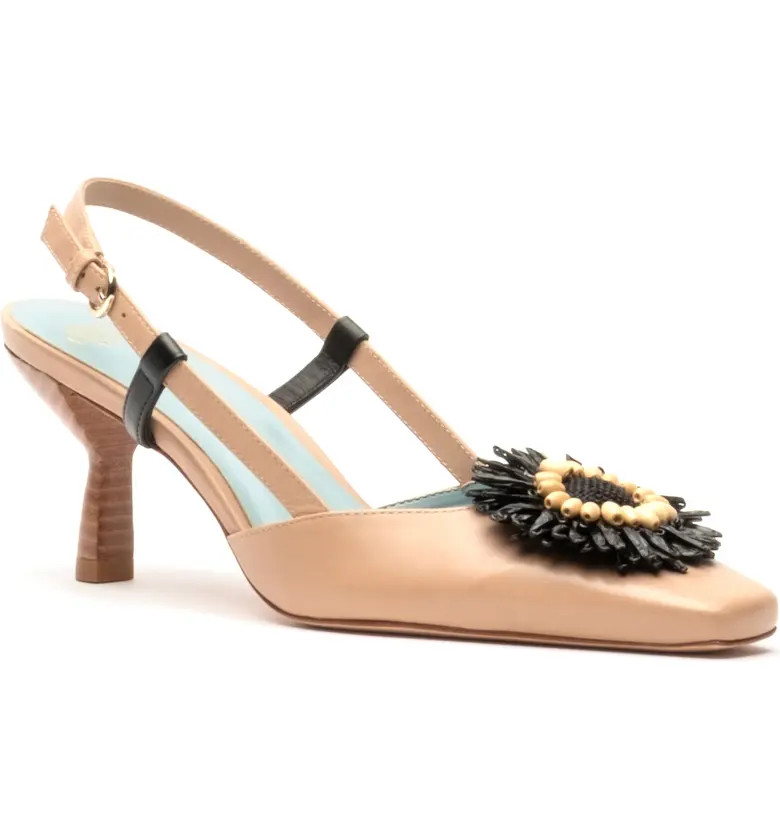 Frances Valentine Liza Water Resistant Raffia Slingback Pump (Women) | Nordstrom | Nordstrom