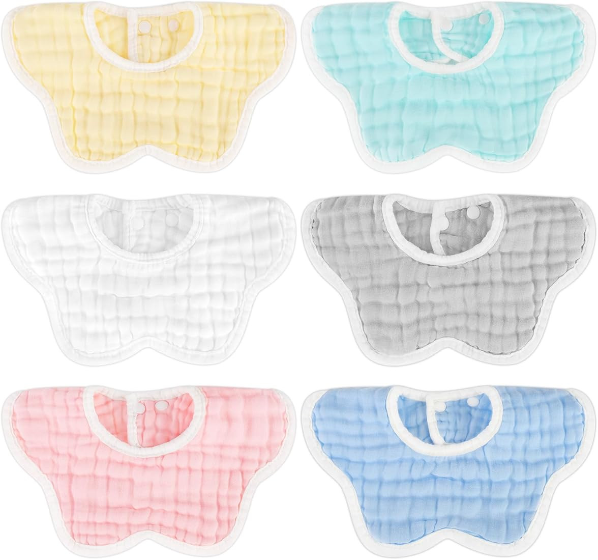 Accmor Muslin Baby Drool Bibs 6 Pack Baby Bandana Drool Bibs Soft Cotton Baby Bandana Bibs for Te... | Amazon (US)