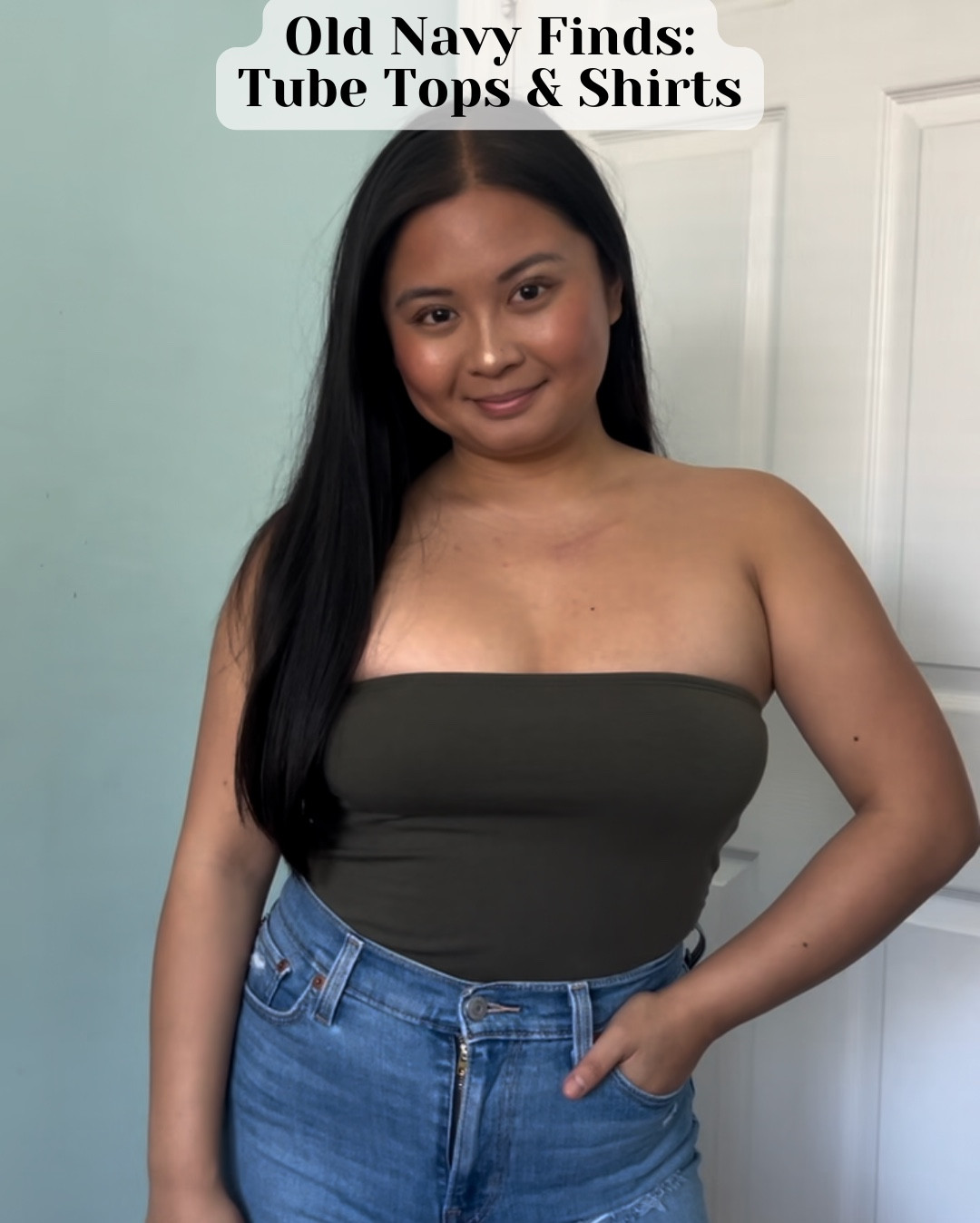 Old navy tube tops and shirts, old navy double layer tube tank top, old navy snug crop T-shirt 

#LTKTravel #LTKWorkwear #LTKSwim